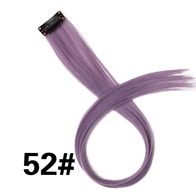 Șuvițe colorate cu clips pentru păr