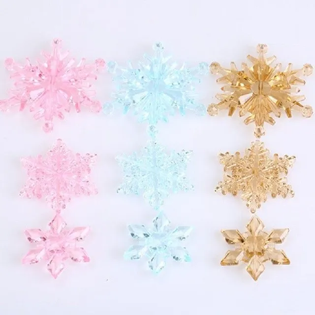 Decorative snowflakes 10 pcs