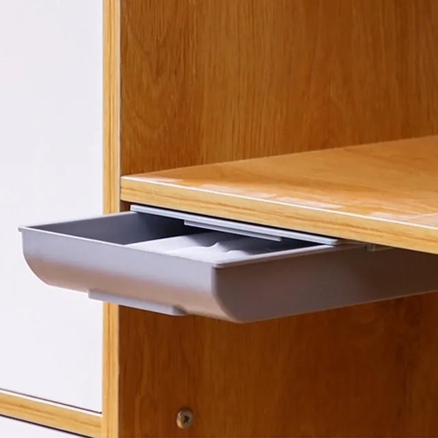 Hidden storage box under desk Self-adhesive drawer paste