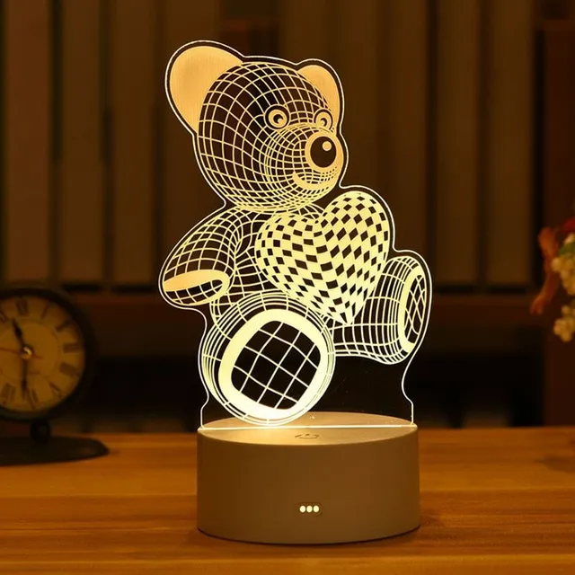 3D led night light