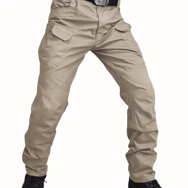 Men's waterproof tactical pants, durable combat cargo pants with multiple pockets for outdoor