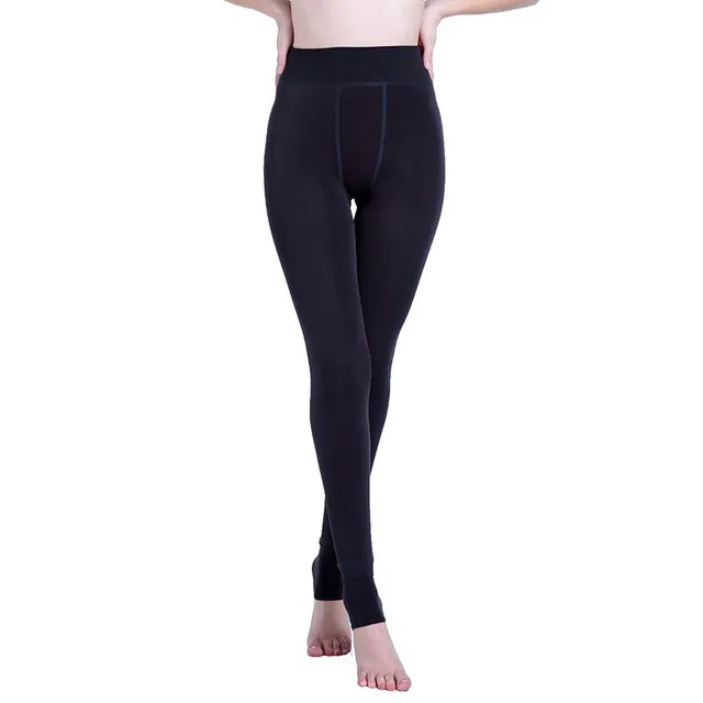 Insulated leggings with fur