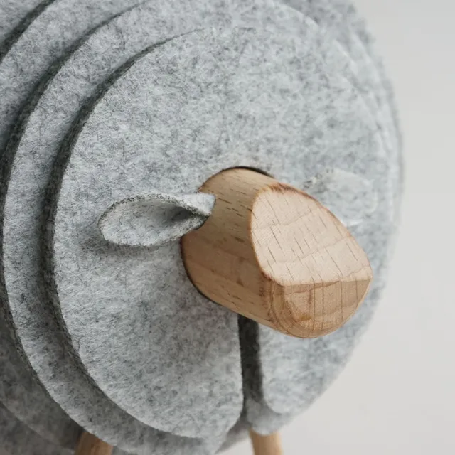 Coasters with sheep-shaped stand 14 pcs