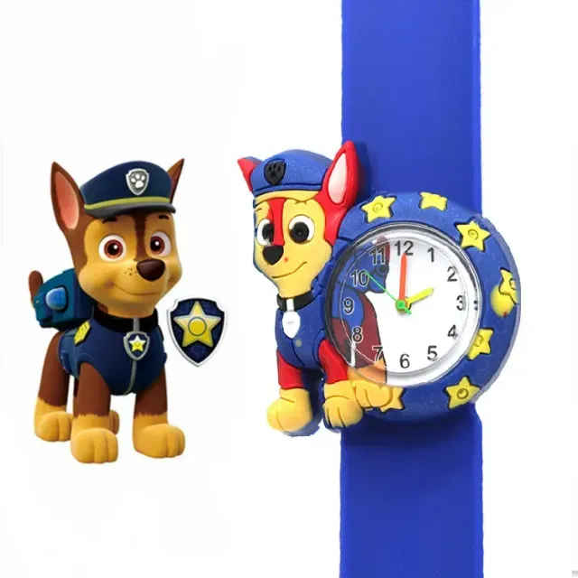 Montre analogique pour enfants avec des motifs des héros de la série Paw Patrol