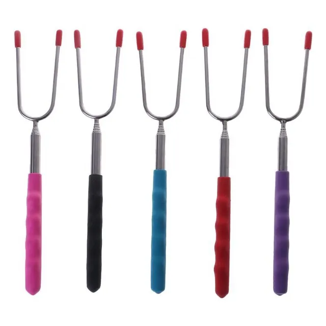 Telescopic roasting forks - various colours