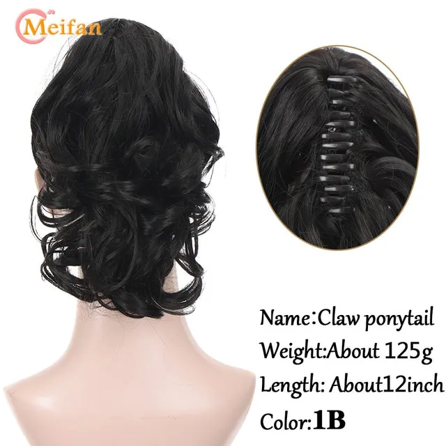 Rövid Wavy Claw Conytail Clip A haj kiterjesztései Fekete Barna Pony Tail Clip In Hair Tail Natural Fake Hair Extensions