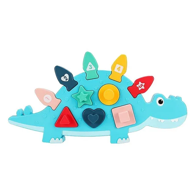 Gra edukacyjna dla dzieci - znajdź kształt na ciele dinozaura