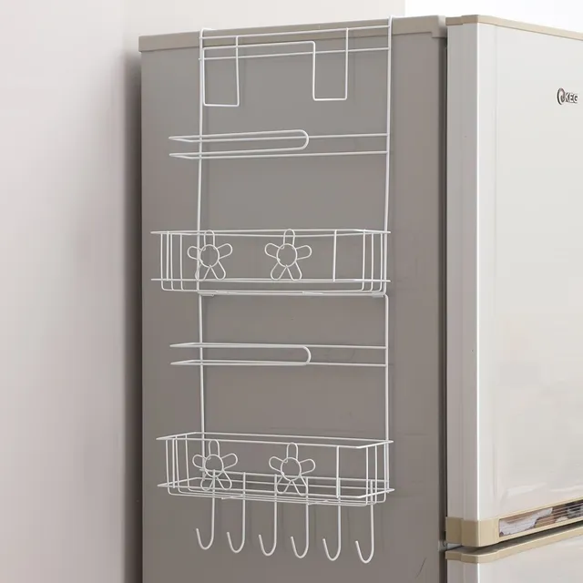 1 pcs Storage hanger basket on the fridge - Kitchen accessories