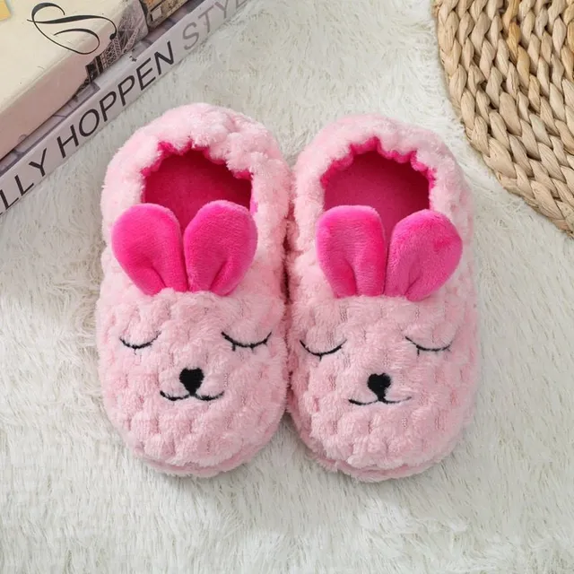 Baby cute warm plush slippers Penguie