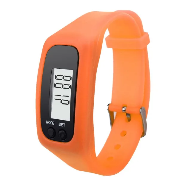 Pedometer as a wristwatch oranzova