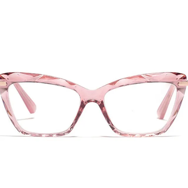 Non-dioptric stylish glasses e300-c4-pink