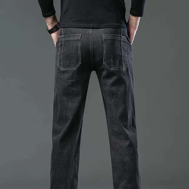 Fashion cargo jeans with elastane - universal for all seasons