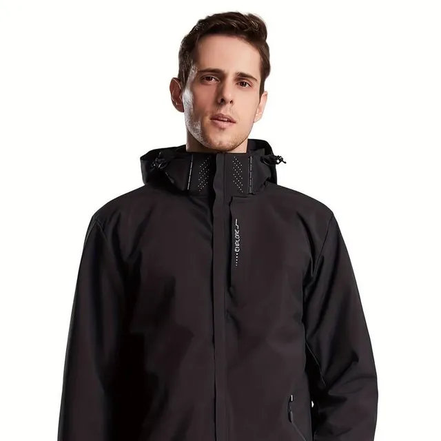 Veste imperméable légère pour homme - capuche et matériau respirant pour activités de plein air