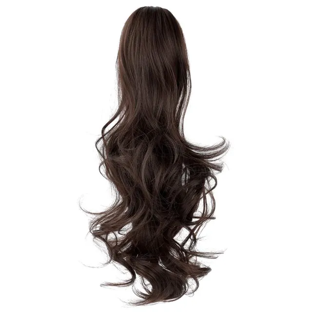 Long straight black wig for women - Wig made of heat resistant synthetic fiber - Ideal for fashionable women