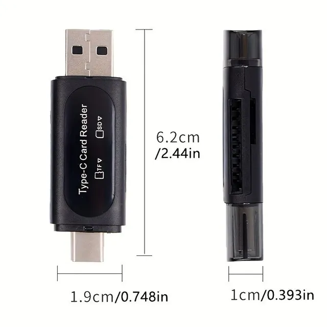 Univerzálny čítač pamäťových kariet 4 v 1 USB-C/USB-A