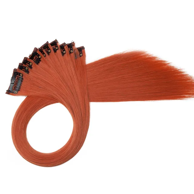 Clip in color hair extensions 80g