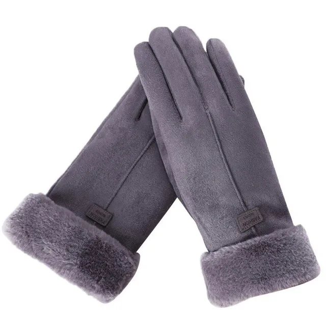 Ladies luxury gloves with wool lining Marika