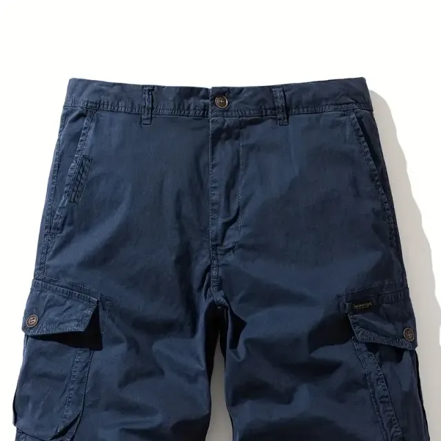 Men's Cotton Cargo Shorts Plus Size - Vintage Style