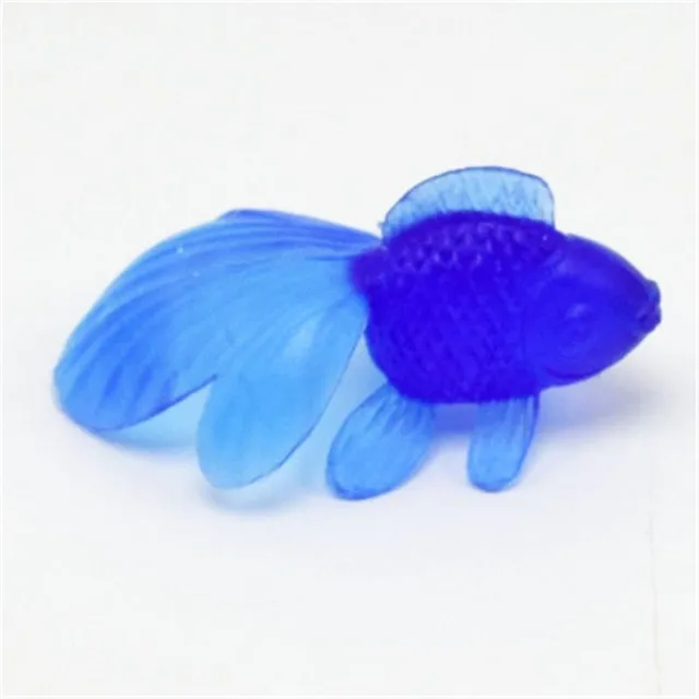Rubber colored mini fish in the tub for children 10pcs