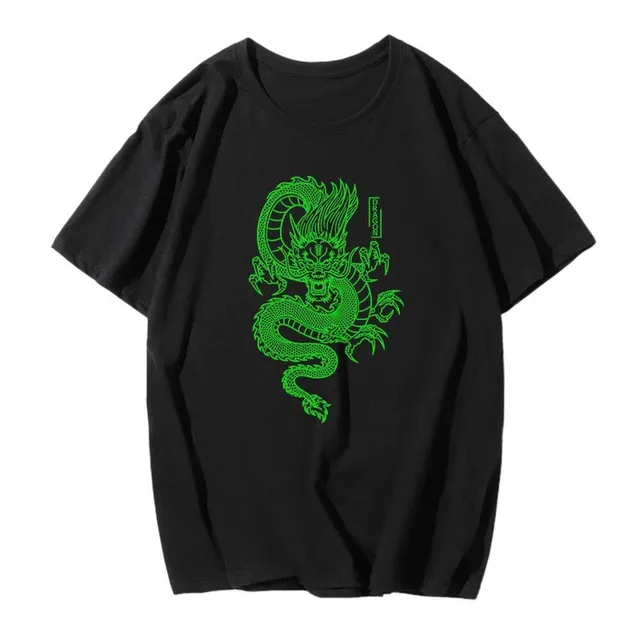 T-shirt stylé pour femme avec imprimé Dragon