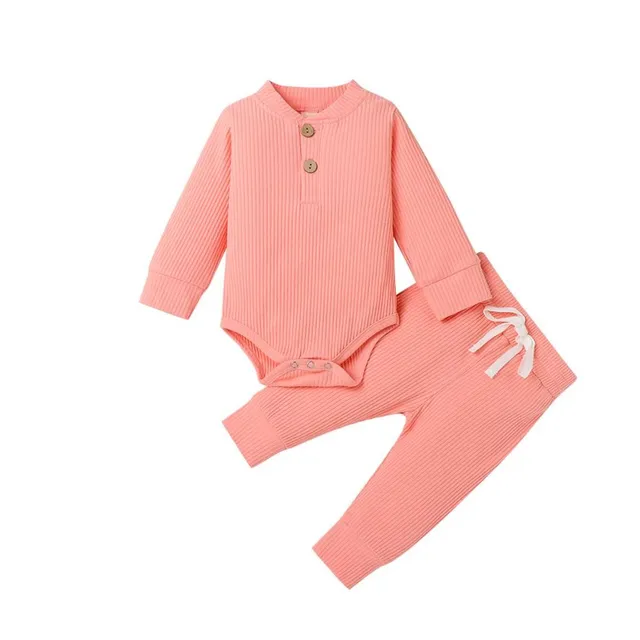 Children's one-colour set of body and sweatpants