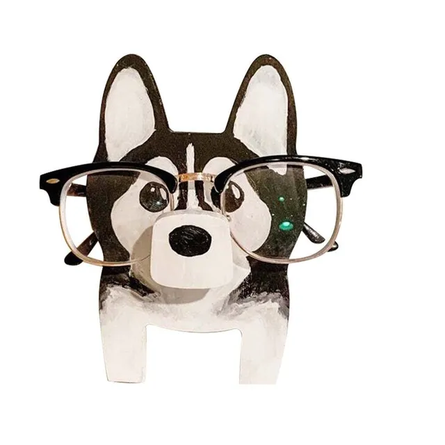 Dřevěný stojan na brýle ve tvaru zvířete