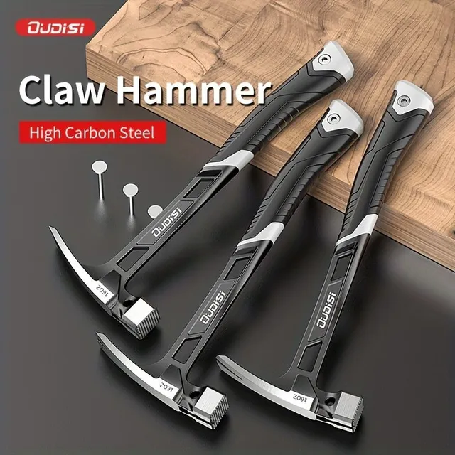 Claw Claw: Professional carpentry hammer for domestic woodwork with integrated seismic handle and anti-slip multifunctional handle