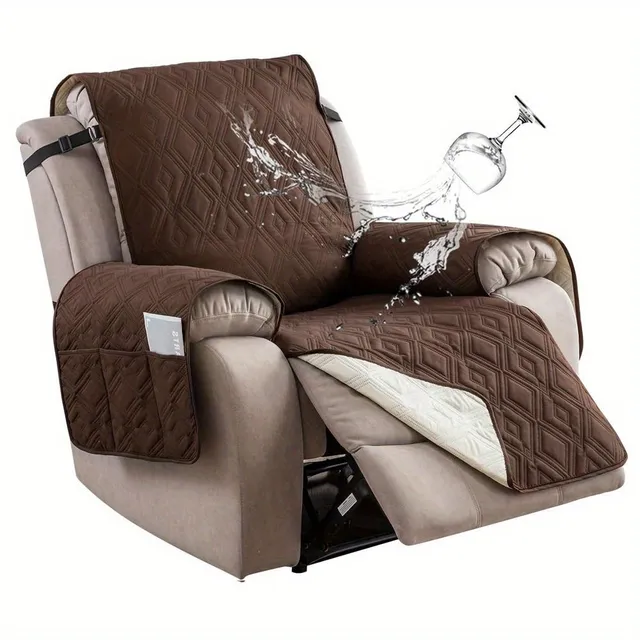 Housse imperméable pour fauteuil avec fonction de relaxation, antidérapante avec poche, housse lavable pour fauteuil/meubles, adaptée aux animaux de compagnie