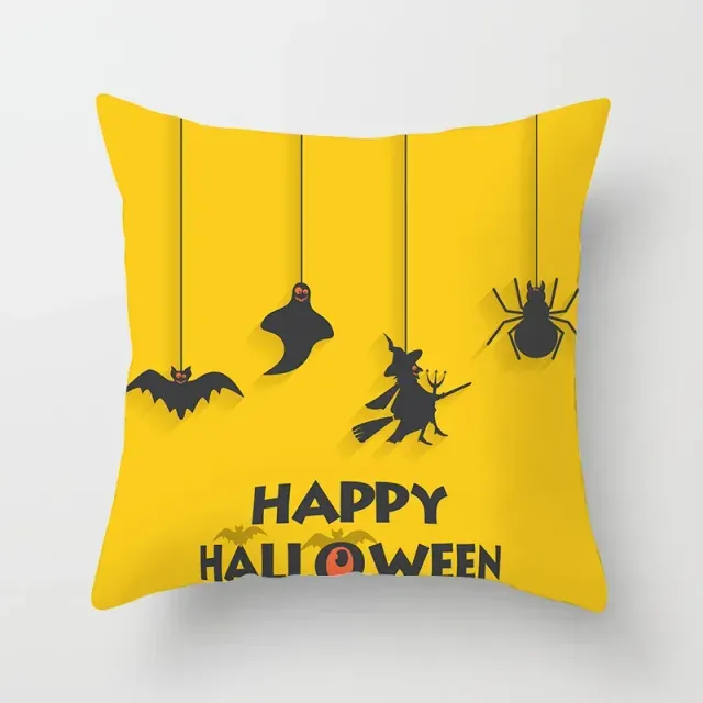 Halloween poliészter párna vicces mintával 45x45 cm kanapéra vagy hálószobába