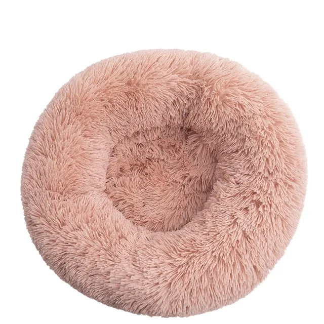 Round hairy bed for dogs and cats 40 cm