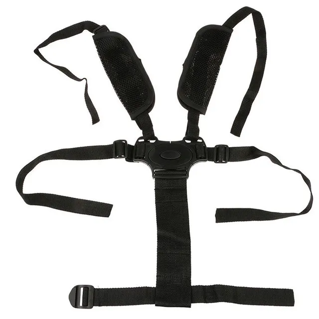 Baby five-point seat belt for pushchair