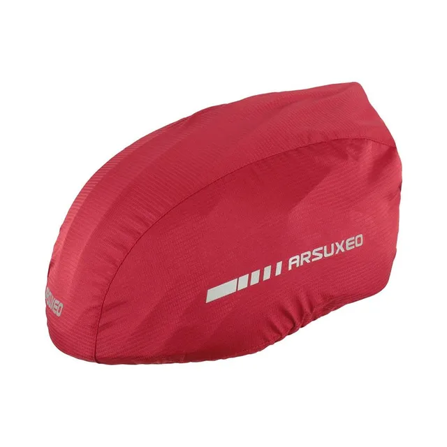 Protective waterproof cover for cycling helmet