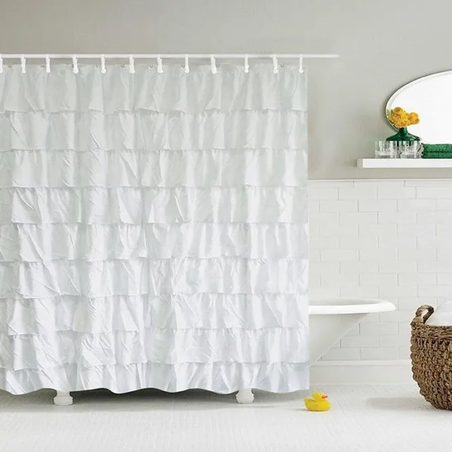 Shower curtain white