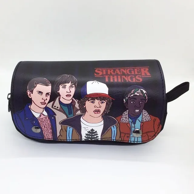 Husa spațioasă Stranger Things pentru articole școlare sau de birou