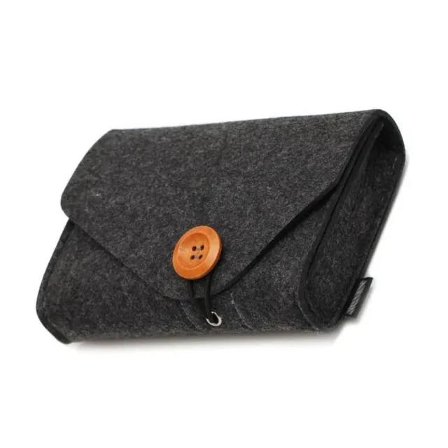 New women's mini case made of felt - Powerbank, card bag, data cable, travel organizer, wallet for ID cards and credit cards