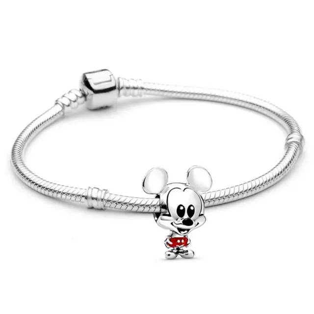 Brățară pentru mână cu mărgele în formă de Mickey și Minnie Mouse sau Stitch