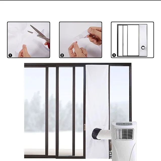 Universal window seal for mobile air conditioning