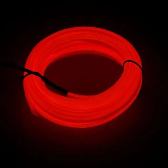 LED USB car lights red-orange