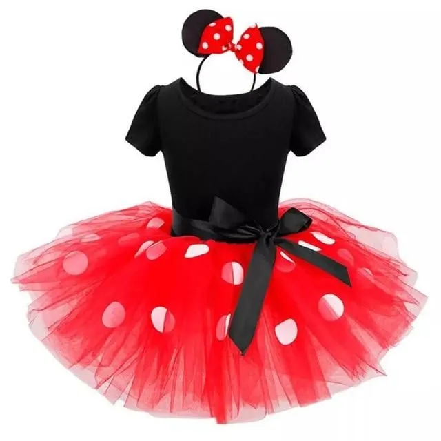 Dievčenský kostým Minnie Mouse