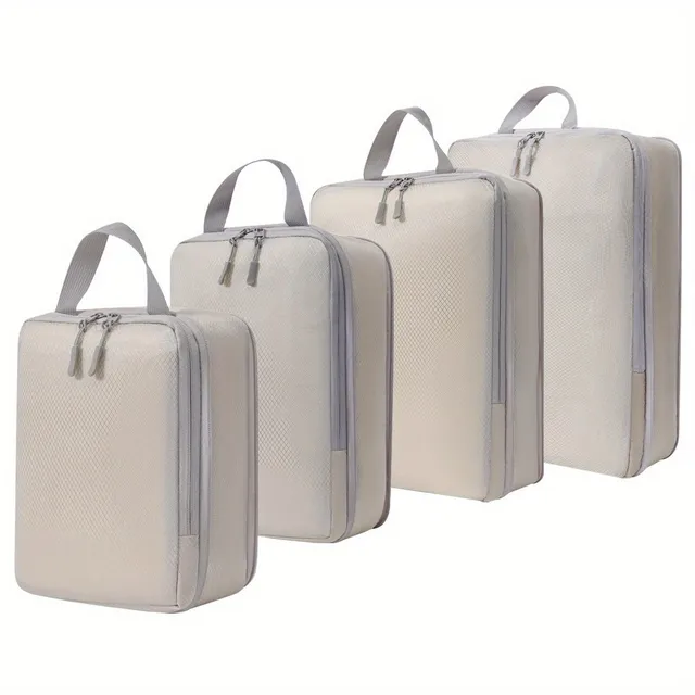 4pc Compression Luggage Organizers, Lightweight and warehouse bags Dacron for clothing, linen and shoes