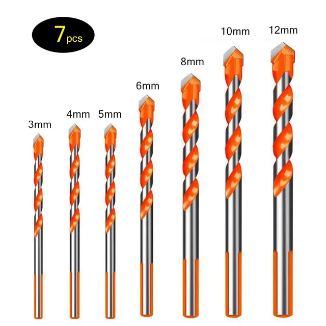 3-12 mm High quality professional multifunctional drill sets for drilling ceramic tiles, concrete, walls, metal and wood.