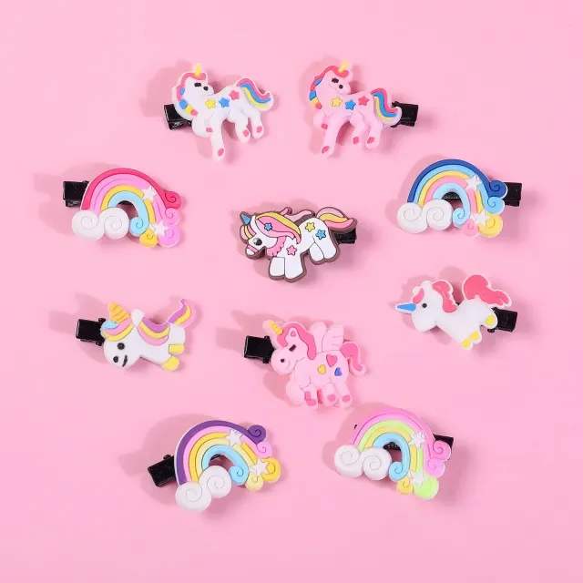Cute clips for small coolers with silicone decoration - several variants of motif
