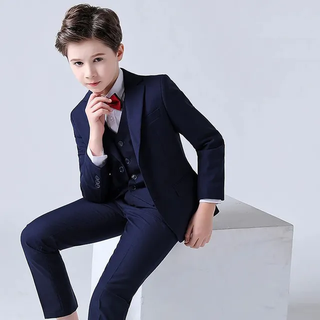 Boy's elegant suit for wedding - set 3 pcs
