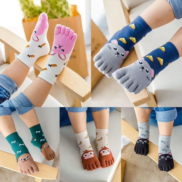 Children's cute finger socks