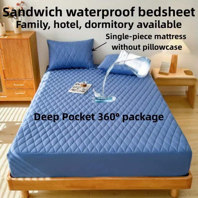 Waterproof mattress protector 1 pcs, stain resistant and moisture resistant, Suitable sheet