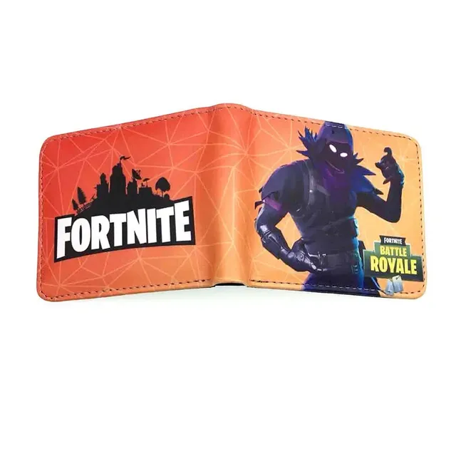 Children's stylish leather wallet with motifs of the favorite Fortnite game