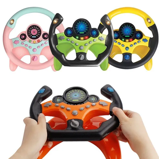 Child simulation steering wheel for car