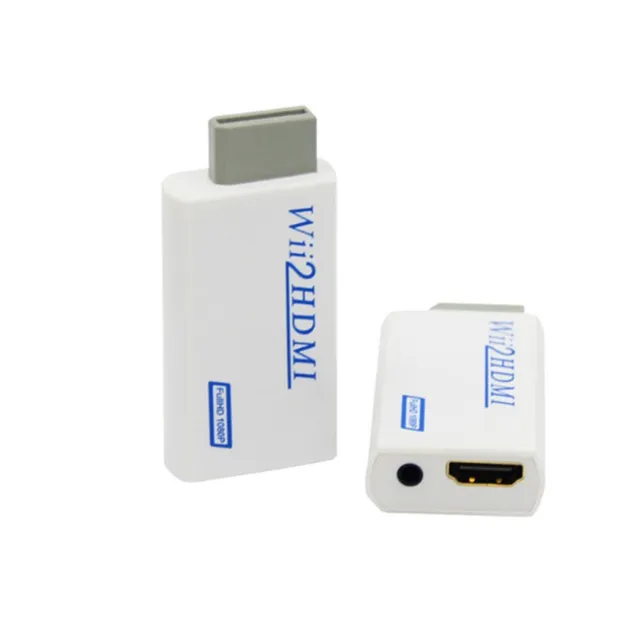 Wii2HDMI audio- és videoadapter a Wii-hez - fehér színben