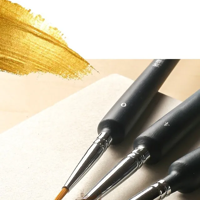 Set de pensule de pictură detaliate