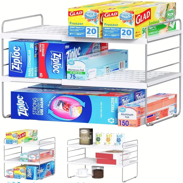 1pc Holders On Paper Towels, Expandable Organizer On Film &amp; Plastic Packings, 3pc stackable Polička, Do Kitchen, Boxes, counter, Pantry &amp; Under sink, Kitchen Organizers &amp; Storage Rooms, Kitchen Accessories